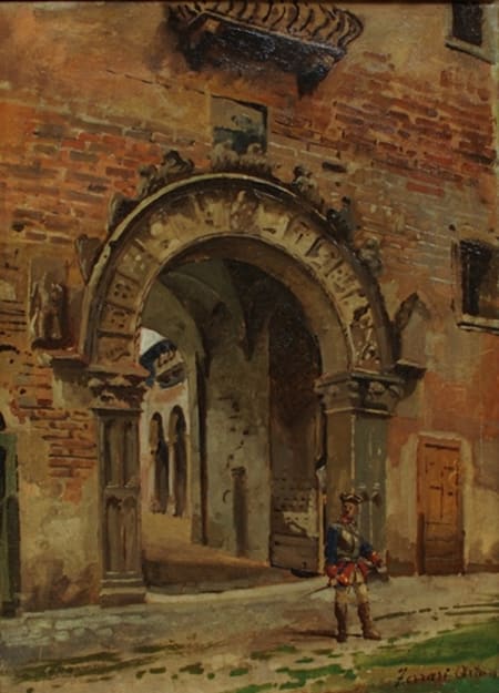 Arturo Ferrari — Il portale del Palazzo Branda Castiglioni